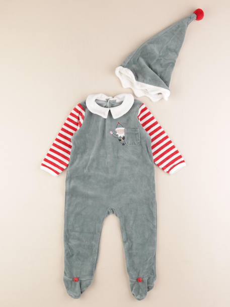 Pyjama velours - 18 mois Multicolore 1 - vertbaudet enfant 