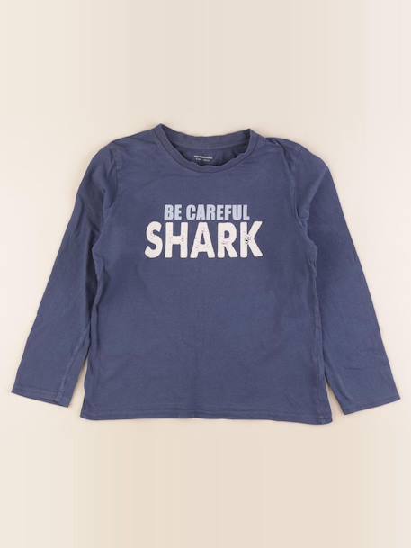 Tee-shirt - 8 ans Bleu 1 - vertbaudet enfant 