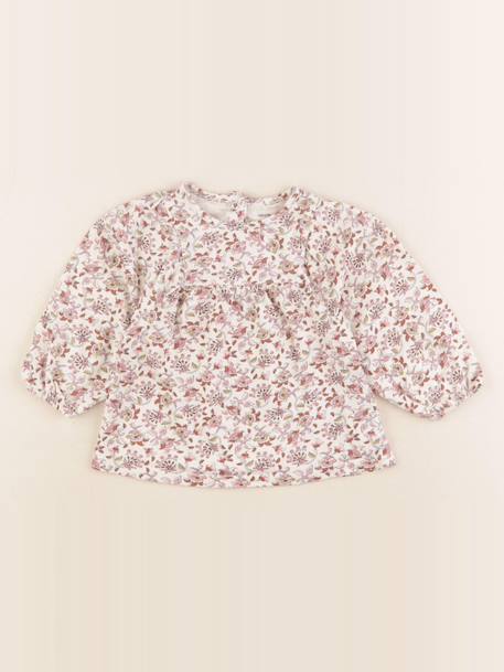 Tee-shirt - 12 mois Beige, rose 1 - vertbaudet enfant 