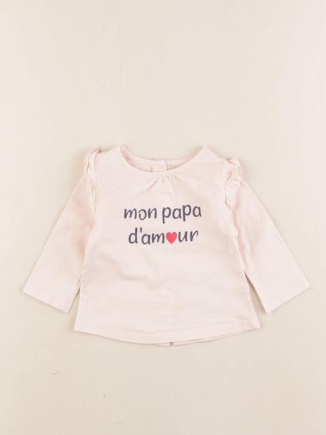 Tee-shirt - 3 mois Rose 1 - vertbaudet enfant 