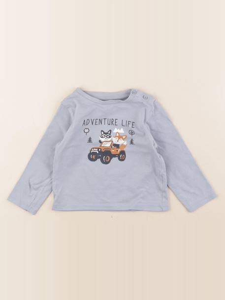 Tee-shirt - 18 mois Bleu 1 - vertbaudet enfant 