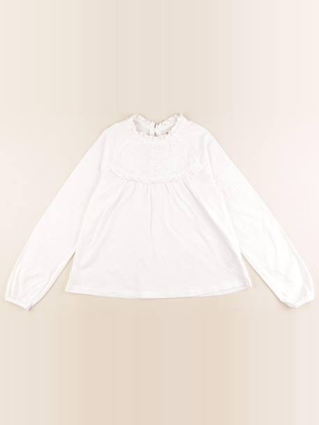 Tee-shirt - 10 ans Blanc 1 - vertbaudet enfant 