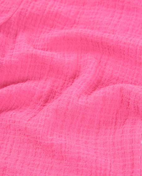 Pantalon fille avec texture gaufrée Rose 4 - vertbaudet enfant 