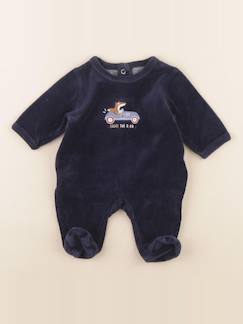 Seconde main-Garçon-Pyjama velours - 0 mois