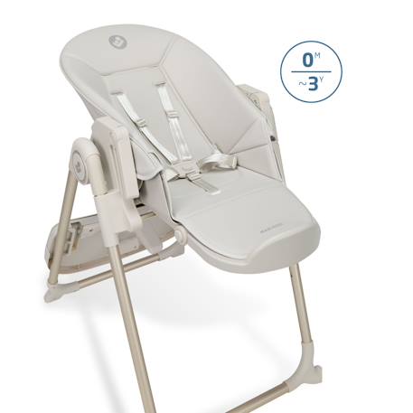 Chaise haute bébé évolutive ava2 Elegance beige 4 - vertbaudet enfant 