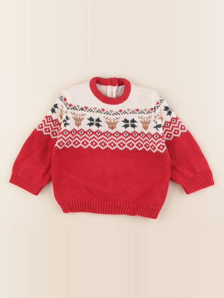 Pull - 9 mois Rouge 1 - vertbaudet enfant 