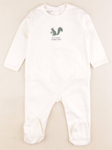 Pyjama coton - 6 mois Beige 1 - vertbaudet enfant 