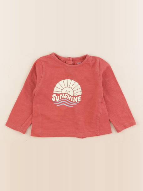 Tee-shirt - 9 mois Rouge 1 - vertbaudet enfant 