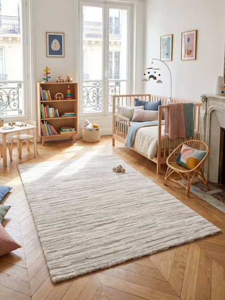 Tapis avec effet relief doux et confortable snug Beige sable 2 - vertbaudet enfant 