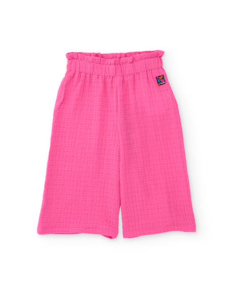 Fille-Pantalon-Pantalon fille avec texture gaufrée