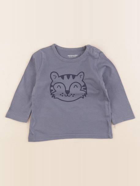 Tee-shirt - 6 mois Bleu 1 - vertbaudet enfant 