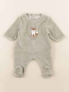 Seconde main-Garçon-Pyjama velours - 0 mois