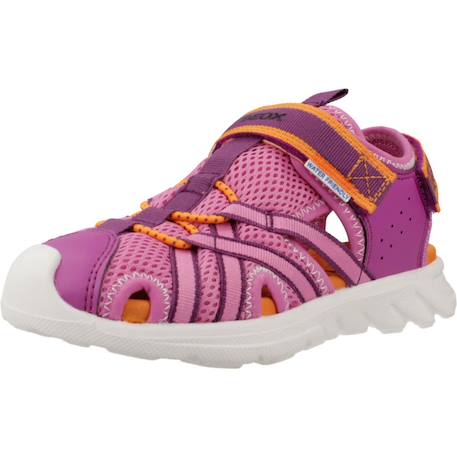 Sandales fille légères à semelle stable pour l'été Bleu+Rose+Violet 10 - vertbaudet enfant 