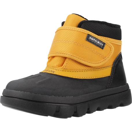 Bottes garçon imperméables amphibiox pour l'hiver Bleu+Jaune 10 - vertbaudet enfant 