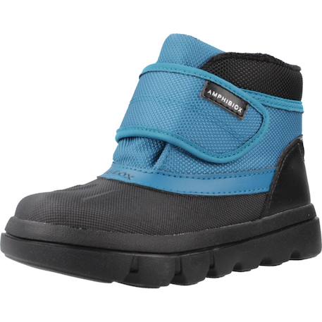 Bottes garçon imperméables amphibiox pour l'hiver Bleu+Jaune 4 - vertbaudet enfant 