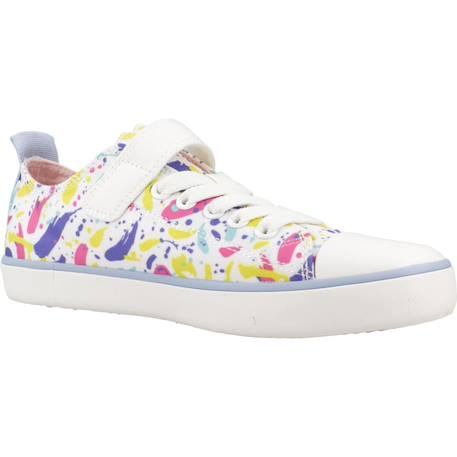 Basket fille modèle j gisli girl Blanc+Bleu+Rose 5 - vertbaudet enfant 