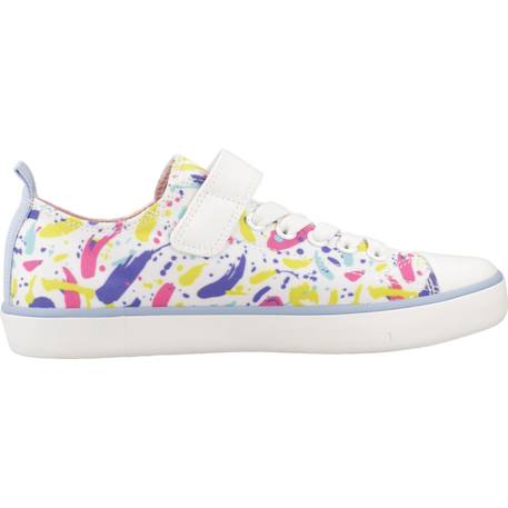 Basket fille modèle j gisli girl Blanc+Bleu+Rose 1 - vertbaudet enfant 