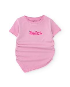 T-shirt fille en maille avec fronces latérales  - vertbaudet enfant