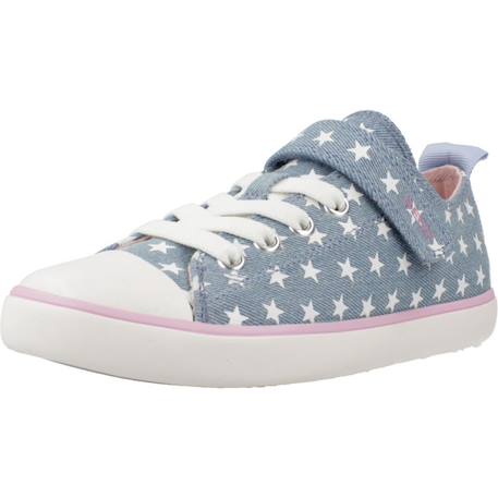 Baskets fille en textile respirantes et légères Blanc+Bleu 10 - vertbaudet enfant 