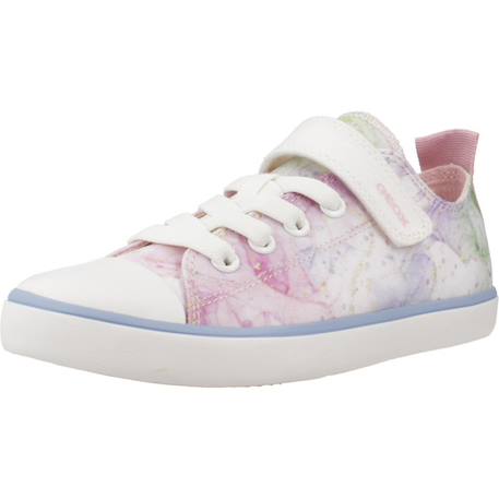 Basket fille modèle j gisli girl Blanc+Bleu+Rose 16 - vertbaudet enfant 