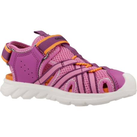 Sandales fille légères à semelle stable pour l'été Bleu+Rose+Violet 11 - vertbaudet enfant 