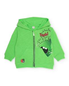 -Sweat-shirt garçon en maille avec poche kangourou