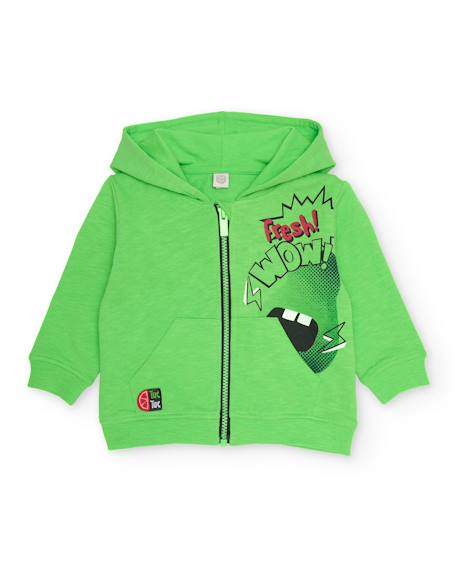 Garçon-Sweat-shirt garçon en maille avec poche kangourou