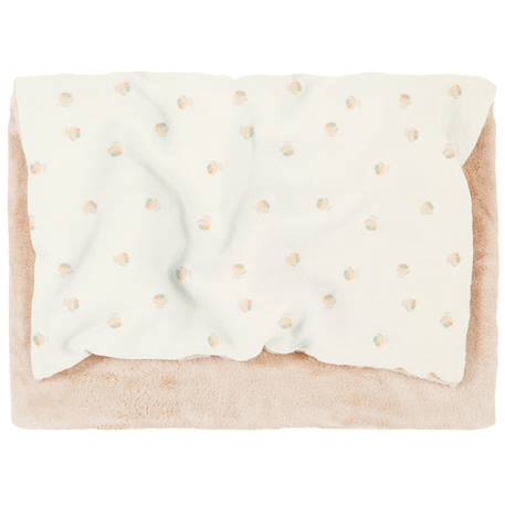 Couverture d'hiver en mousseline double wabi-sabi Rose, écru, bleu 1 - vertbaudet enfant 