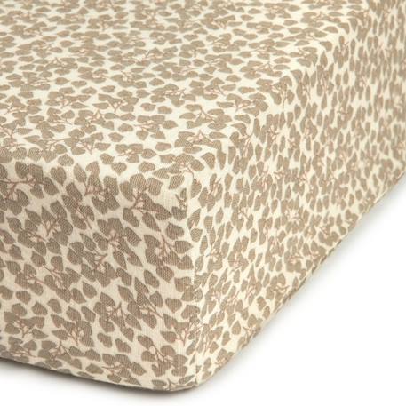 Drap housse bebé en double gaze de coton wabi-sabi Vert 1 - vertbaudet enfant 