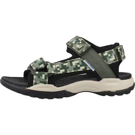 Sandales garçon en textile respirantes et légères Noir+Vert 8 - vertbaudet enfant 