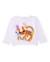 T-shirt pour fille en maille avec fleurs en relief Blanc 1 - vertbaudet enfant 
