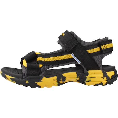 Sandales garçon en textile respirantes et légères Noir+Vert 2 - vertbaudet enfant 