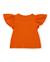 T-shirt fille en maille avec manches à volants Orange 2 - vertbaudet enfant 