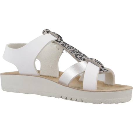 Sandales fille à brides légères pour l'été Blanc 5 - vertbaudet enfant 