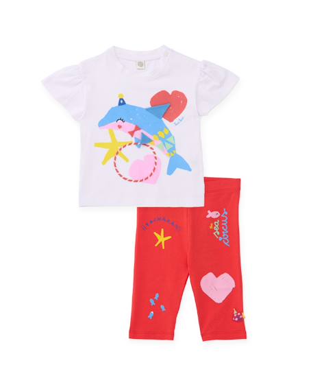 Ensemble en maille pour fille avec motif dauphin  - vertbaudet enfant