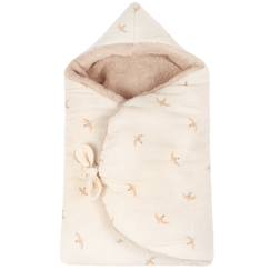 Linge de maison et décoration-Linge de lit bébé-Couverture nomade hiver baby nest wabi-sabi