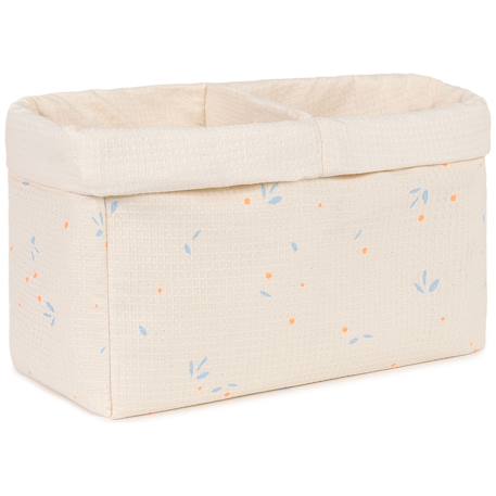 Panier de toilette à deux compartiments Jaune+Naturel+Orange 5 - vertbaudet enfant 