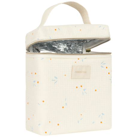 Sac isotherme pour biberon et déjeuner concerto opera Ecru, bleu, orange 3 - vertbaudet enfant 