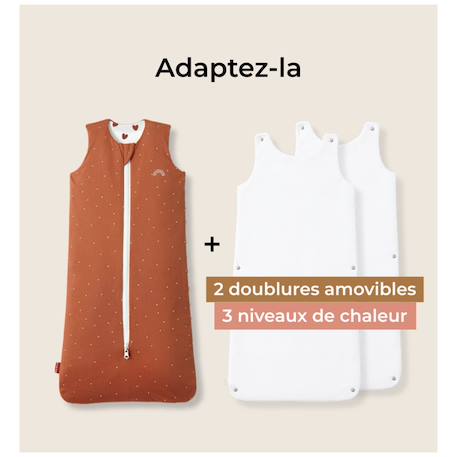 Gigoteuse réversible 4 saisons léopard 18-36 mois Beige+Marron+Terracotta+Vert+Vert clair 16 - vertbaudet enfant 