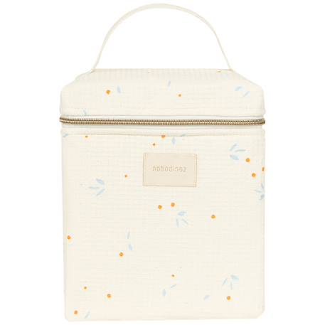 Sac isotherme pour biberon et déjeuner concerto opera Ecru, bleu, orange 1 - vertbaudet enfant 