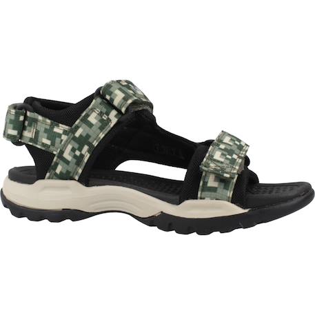 Sandales garçon en textile respirantes et légères Noir+Vert 11 - vertbaudet enfant 