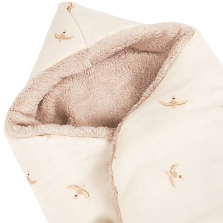 Couverture nomade hiver baby nest wabi-sabi Ecru, jaune, bleu+Ecru, nude+Naturel 8 - vertbaudet enfant 