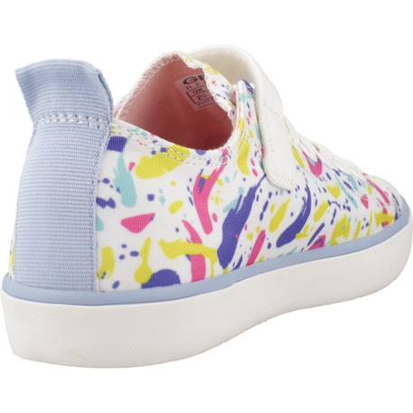Baskets fille en textile respirantes et légères Blanc+Bleu 3 - vertbaudet enfant 