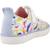 Baskets fille en textile respirantes et légères Blanc+Bleu 3 - vertbaudet enfant 