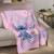 Plaid polaire imprimé, disney home stitch wavy Rose 1 - vertbaudet enfant 