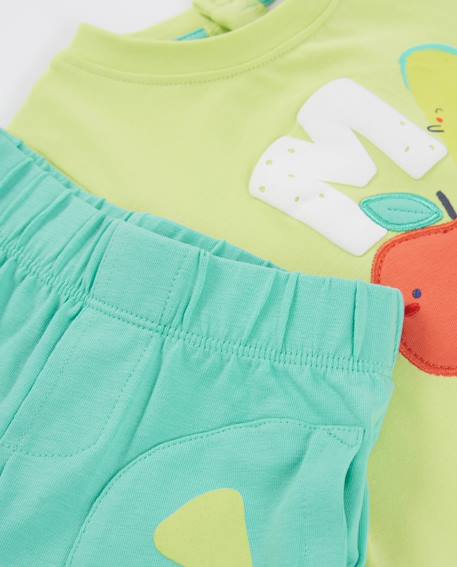 Ensemble en tricot pour nouveau-né avec détails appliqués Vert 6 - vertbaudet enfant 