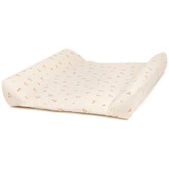 Puériculture-Housse de matelas à langer en nid d'abeille de coton bio