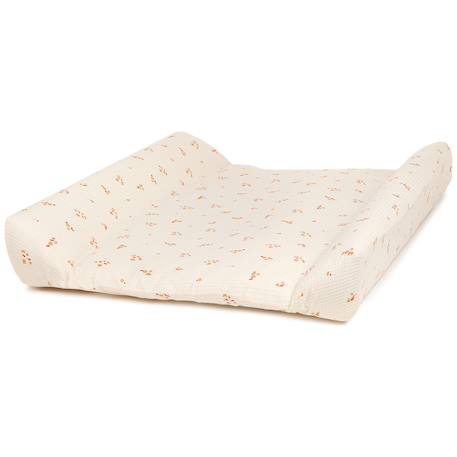 Housse de matelas à langer en nid d'abeille de coton bio Jaune 1 - vertbaudet enfant 