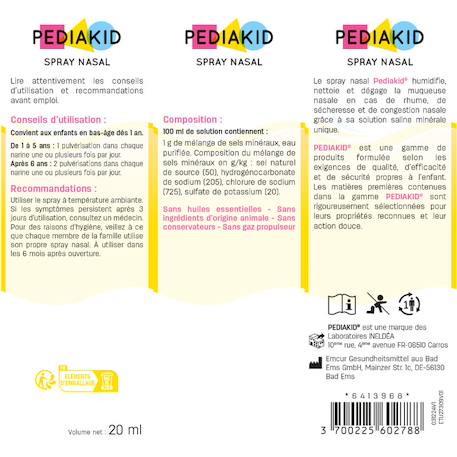 Spray nasal 20ml - lot de 2 MULTICOLORE 3 - vertbaudet enfant 