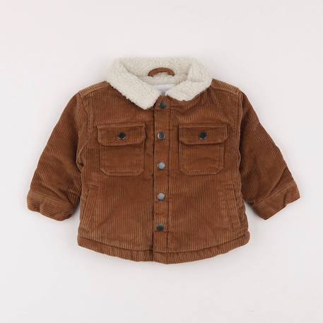 Veste doublé - 3 mois Marron 1 - vertbaudet enfant 